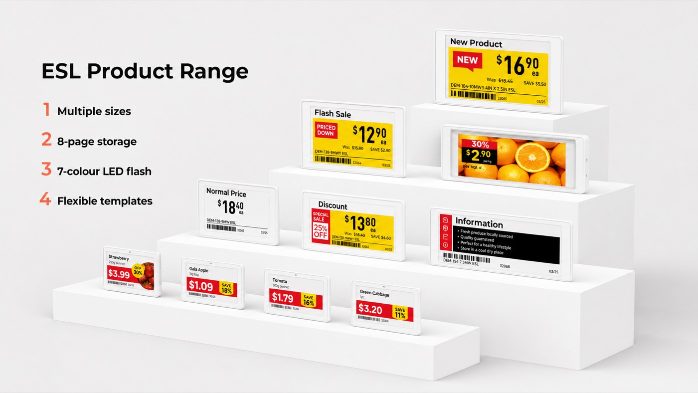 Electronic Shelf Labels portfolio view 2